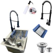 Kit cuba Gourmet 50x40cm + Torneira Gourmet Premium Cozinha