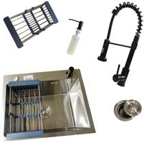 Kit cuba Gourmet 50x40cm + Torneira Gourmet Premium Pia Cozinha