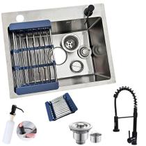 Kit Cuba Gourmet 50x40cm + Torneira Gourmet Premium Pia Cozinha