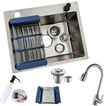 Kit Cuba Gourmet 50x40cm + Torneira Moncocomando Extensível