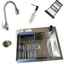 Kit Cuba Gourmet 50x40cm + Torneira Moncocomando Extensível