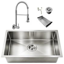 Kit Cuba Gourmet 60x40 Inox 304 Prata Escovada Torneira Parede Monocomando Cozinha
