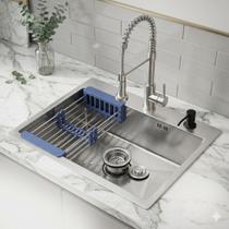 Kit Cuba Gourmet Inox 304 Com Torneira E Acessórios Cozinha Kit Cuba Gourmet Inox 304 Com Torneira E Acessórios Cozinha