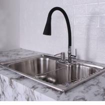 Kit Cuba Gourmet para Cozinha Aço Inox 304 Torneira Acessórios