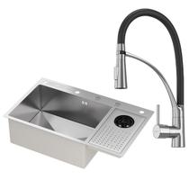 Kit Cuba Gourmet Zurique Aço Inox 304 e Torneira Gourmet Florença Monocomando GoldenX Kit Cuba Gourmet Zurique Aço Inox 304 e Torneira Gourmet Florença Monocomando GoldenX