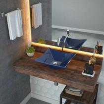 Kit Cuba L34 com Torneira Link 1062 Metal e Válvula Click 1"b + Sifão Cromado e Flexível