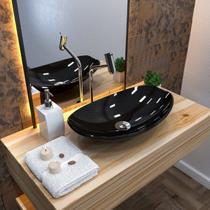 Kit Cuba L45 com Torneira Link 1062 Metal e Válvula Click 1"b + Sifão Pvc e Flexível