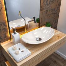 Kit Cuba L45 com Torneira Link 1062 Metal e Válvula Click 1"g + Sifão Cromado e Flexível