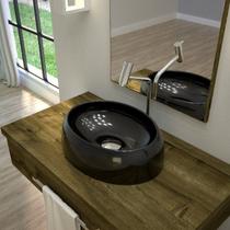 Kit Cuba Ov39 C/torneira Link 1062 Metal e Válvula Click 1 Polegada G e Sifão Pvc e Flexível Compace