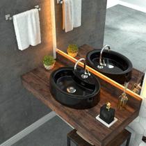 Kit Cuba Ov43 com Válvula Click 1 Polegada G e Sifão Cromado e Flexível Compace