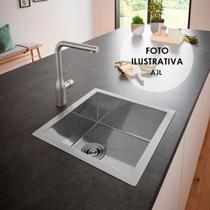 Kit Cuba Pia Aco Inox Gourmet Luxo Cozinha Varanda 40 X 40 Inox 304 - Estilo e Funcionalidade para Seu Espaço AJLstore