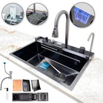 Kit Cuba Pia Inox Premium Multifuncional + Calha Escorredor Kit Cuba Pia Inox Premium Multifuncional + Calha Escorredor