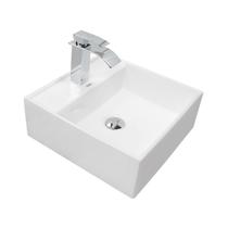 Kit Cuba Pia Louça Cerâmica Banheiro C/Torn e Vál Cromada 12 Kit Cuba Pia Louça Cerâmica Banheiro C/Torn e Vál Cromada 12