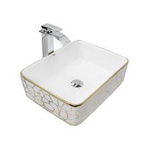 Kit Cuba Pia Louça Cerâmica Banheiro C/Torn E Vál Cromada 22 Kit Cuba Pia Louça Cerâmica Banheiro C/Torn E Vál Cromada 22