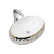 Kit Cuba Pia Louça Cerâmica Banheiro C/Torn E Vál Cromada 37 Kit Cuba Pia Louça Cerâmica Banheiro C/Torn E Vál Cromada 37