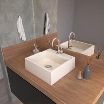 Kit Cuba Q355 com Torneira 1198 Metal e Válvula Click 1"b e Sifão Cromado e Flexível Compace Kit Cuba Q355 com Torneira 1198 Metal e Válvula Click 1"b e Sifão Cromado e Flexível Compace