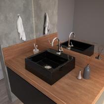 Kit Cuba Q355 Torneira 1198 Metal Válvula Click 1 Polegada G Sifão Cromado Flexível Compace