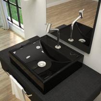 Kit Cuba Q39 com Torneira Pratika 1060 Metal e Válvula Click 1"b Sifão Pvc e Flexível Compace