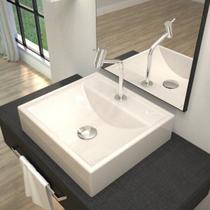 Kit Cuba Q39 com Torneira Pratika 1060 Metal e Válvula Click 1"g Sifão Pvc e Flexível Compace