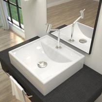 Kit Cuba Q39 com Torneira Pratika 1060 Metal e Válvula Click 1 Pol. 1/2 Sifão Pvc e Flexível Compace