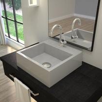 Kit Cuba Q395 com Torneira 1198 Metal e Válvula Click 1 1/2" Compace Kit Cuba Q395 com Torneira 1198 Metal e Válvula Click 1 1/2" Compace