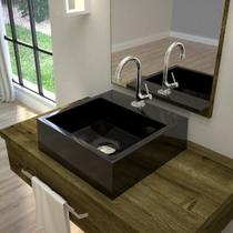 Kit Cuba Q395 com Torneira 1198 Metal e Válvula Click 1"g Sifão Cromado e Flexível Compace Kit Cuba Q395 com Torneira 1198 Metal e Válvula Click 1"g Sifão Cromado e Flexível Compace