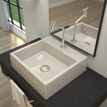 Kit Cuba Q395 Torneira Pratika 1060 Metal Válvula Click 1 1/2 Polegada Sifão Cromado Flexível Compac