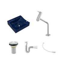 Kit Cuba Q440 C/Torneira Pratika 1060 Metal + Válvula 1'' (2,6cm) + Sifão Pvc + Flexível