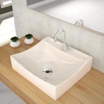 Kit Cuba Q440 com Torneira 1198 Metal e Válvula 1 Pol. Sifão Cromado e Flexível Compace