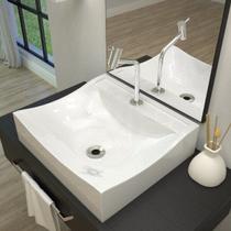 Kit Cuba Q440 com Torneira Pratika 1060 Metal e Válvula 1 Pol. Sifão Pvc e Flexível Compace