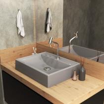 Kit Cuba Rt49 com Torneira Pratika 1060 Metal e Válvula Click 1 Polegada G e Sifão Pvc e Flexível Co