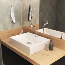 Kit Cuba Rt49 com Válvula Click 1 Polegada G e Sifão Pvc e Flexível Compace