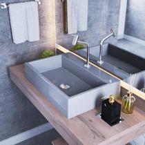 Kit Cuba Rt55 com Torneira Pratika 1060 Metal e Válvula Click 1 Polegada e Meia e Sifão Cromado e Fl