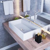 Kit Cuba Rt55 com Torneira Pratika 1060 Metal e Válvula Click 1 Polegada e Meia e Sifão Cromado e Fl