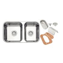 Kit Cuba Tramontina Isis 2C 34 28 BS em Aço Inox com Acabamento Polido