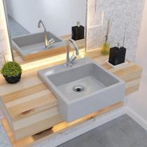 Kit Cuba XQ355 com Torneira C50 e Válvula 1 Polegada ABS Compace Kit Cuba XQ355 com Torneira C50 e Válvula 1 Polegada ABS Compace