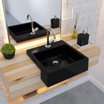 Kit Cuba XQ355 com Torneira C50 e Válvula 1 Polegada ABS Compace Kit Cuba XQ355 com Torneira C50 e Válvula 1 Polegada ABS Compace