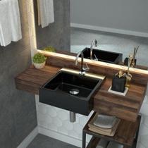 Kit Cuba XQ355 Torneira 1198 Metal e Válvula Click 1 Polegada G Compace Kit Cuba XQ355 Torneira 1198 Metal e Válvula Click 1 Polegada G Compace