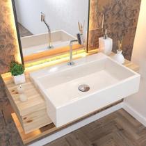 Kit Cuba Xrt55 com Torneira Pratika 1060 e Válvula Click 1 1/2 com Sifão Cromado e Flexível Compace