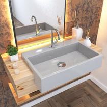 Kit Cuba Xrt55 com Válvula Click 1"g e Sifão Cromado e Flexível Compace