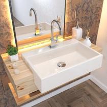 Kit Cuba XRT55 Torneira Luxo 1195 Metal Válvula Click 1 Polegada G Sifão PVC Flexível Compace