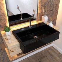 Kit Cuba Xrt55 Torneira Pratika 1060 Metal e Válvula Click 1 Polegada B Sifão Flexível Pvc Compace