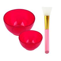 Kit Cubeta Pequena E Mini + Pincel Silicone Máscara Facial