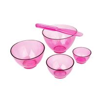 Kit Cubetas Estética de Silicone 4 Unidades com Espátula OGP