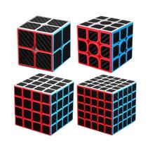 Kit Cubo Mágico Moyu 2x2 + 3x3 + 4x4 + 5x5 Carbon