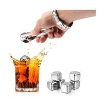 Kit Cubos Inox Gelo que Não derrete para Bebidas