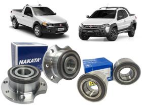 Kit cubos traseiros + 2 rolamentos dianteiros strada com abs Kit cubos traseiros + 2 rolamentos dianteiros strada com abs