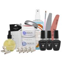 Kit Cuccio Unha De Gel Fibra De Vidro Completo Profissional