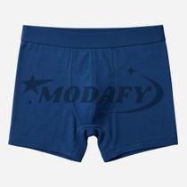 kit cueca box cotton, algodão e elastano cor azul marinho de alta qualidade
