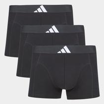 Kit Cueca Boxer Adidas 3 Peças Kit Cueca Boxer Adidas 3 Peças
